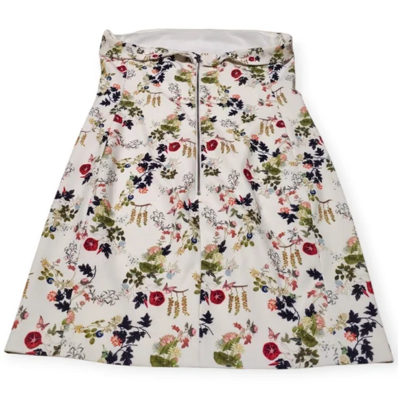 NWT Alice + Olivia Kelly Square Bust Floral Strapless Mini Spring Dress - Picture 6 of 9